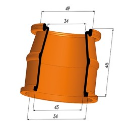Membrane - Øext 54MM - Øint 45MM - H 48MM