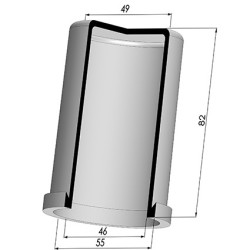 Membrane - Øext 55MM - Øint 46MM - H 82MM