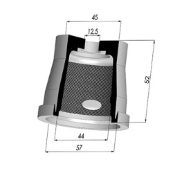 Membrane - Øext 57MM - Øint 44MM - H 52MM