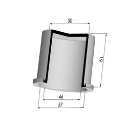 Membrane - Øext 57MM - Øint 46MM - H 51MM