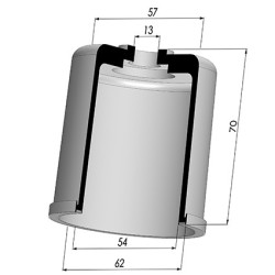 Membrane - Øext 62MM - Øint 54MM - H 70MM