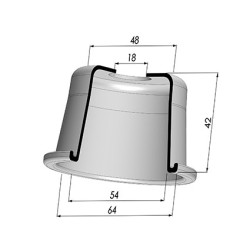 Membrane - Øext 64MM - Øint 54MM - H 42MM