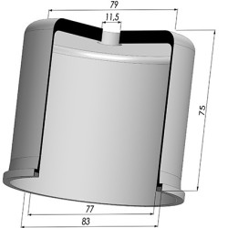 Membrane - Øext 83MM - Øint 77MM - H 75MM
