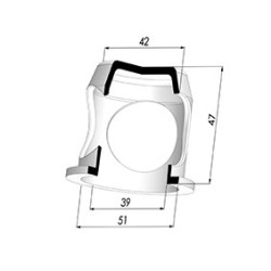 Renfort pour MEM 52x43x48 - Øext 51MM