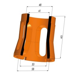 Membrane - Øext 58MM - Øint 50MM - H 60MM